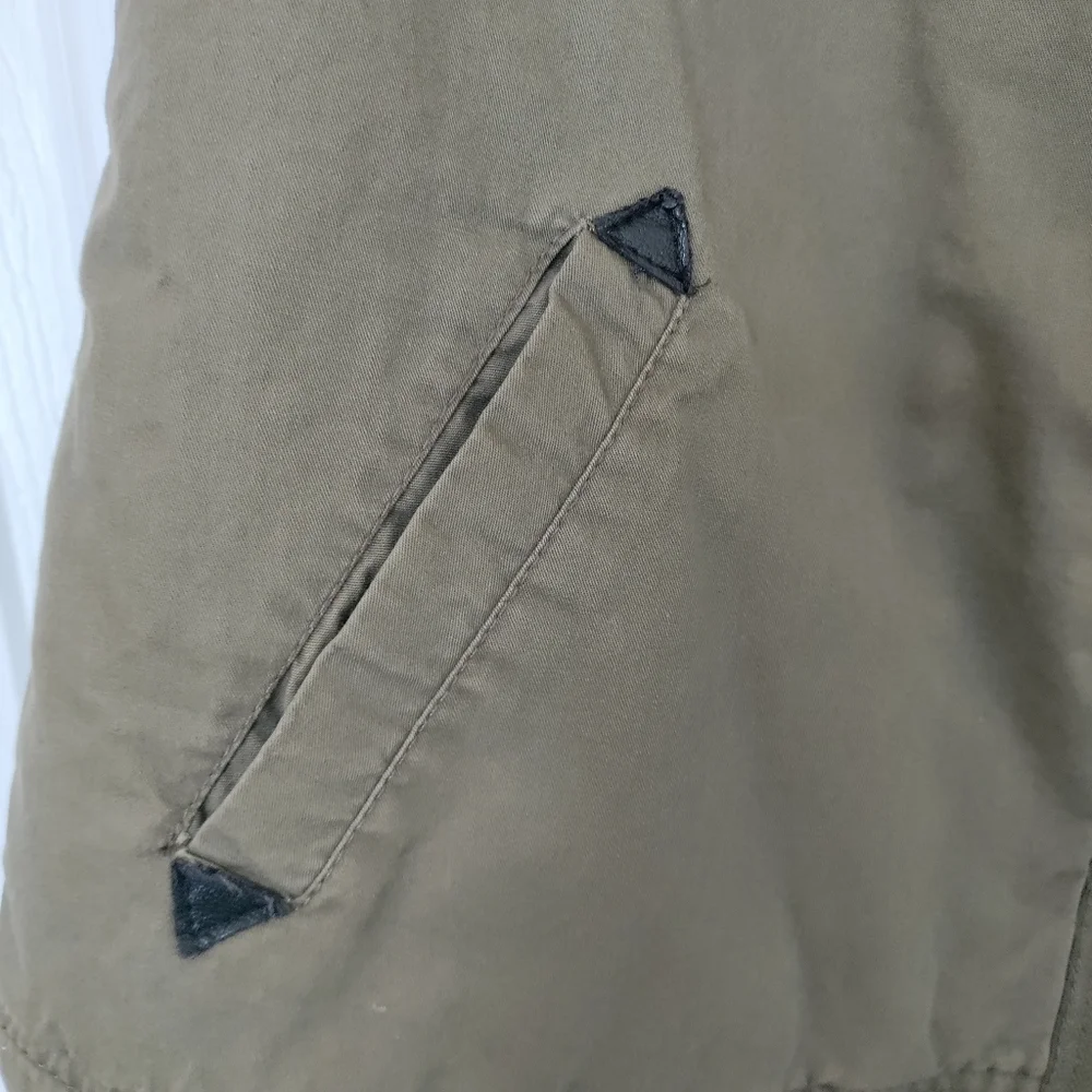 Thread & Supply Women's Full Zip Sherpa Lined Collared Vest Olive Green Size L - Picture 6 of 14